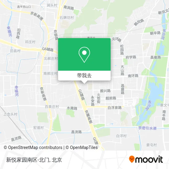 新悦家园南区-北门地图