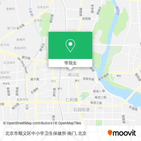 北京市顺义区中小学卫生保健所-南门地图