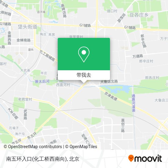 南五环入口(化工桥西南向)地图