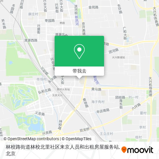 林校路街道林校北里社区来京人员和出租房屋服务站地图