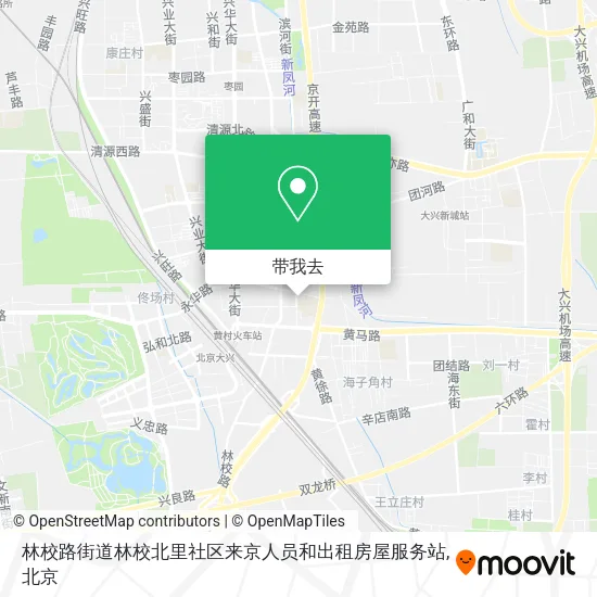 林校路街道林校北里社区来京人员和出租房屋服务站地图