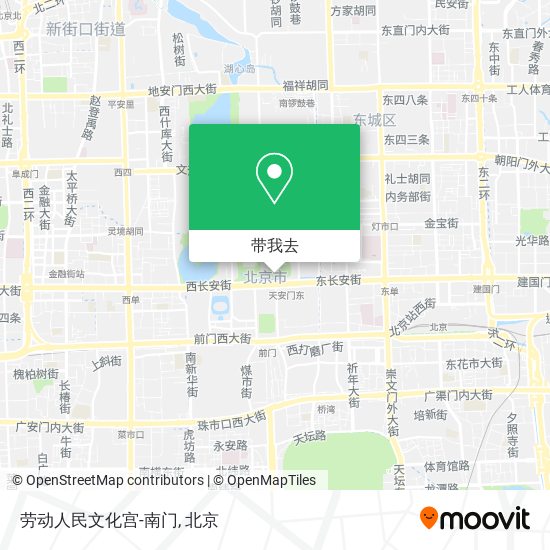 劳动人民文化宫-南门地图
