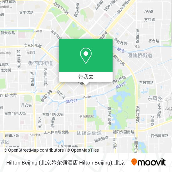 Hilton Beijing (北京希尔顿酒店 Hilton Beijing)地图