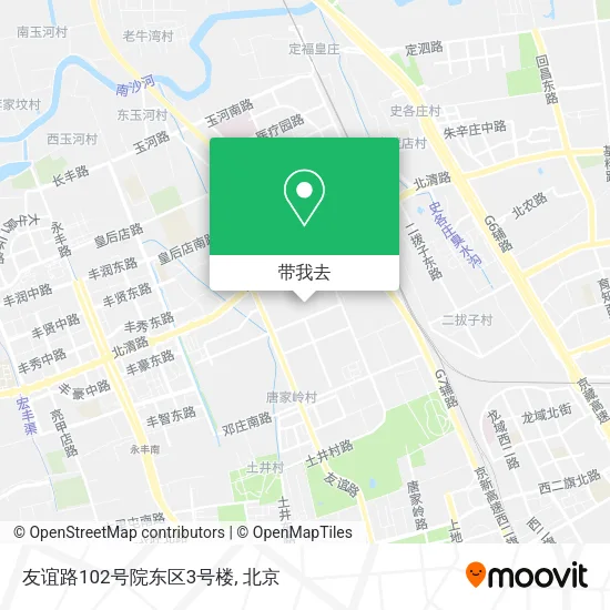 友谊路102号院东区3号楼地图