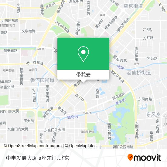 中电发展大厦-a座东门地图