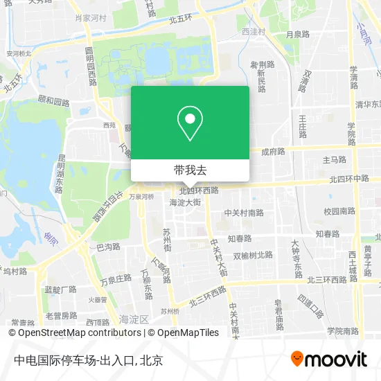 中电国际停车场-出入口地图
