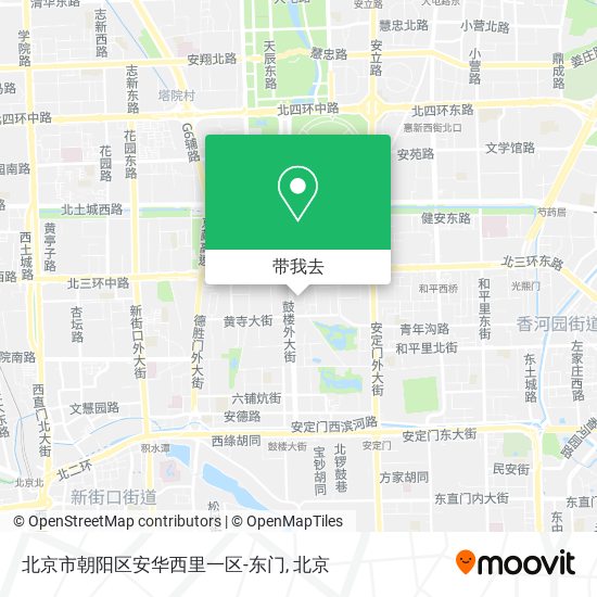 北京市朝阳区安华西里一区-东门地图