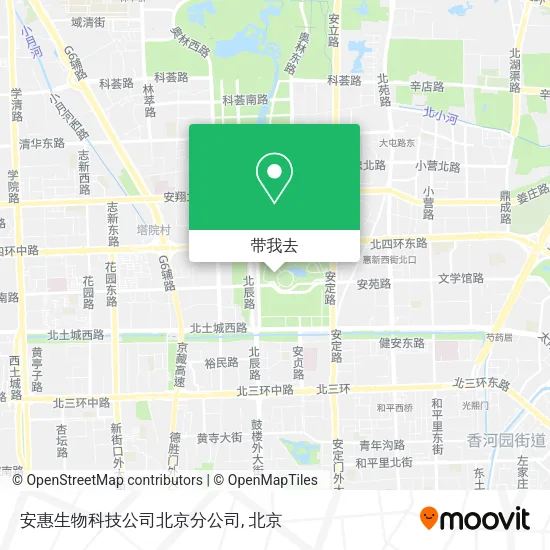 安惠生物科技公司北京分公司地图