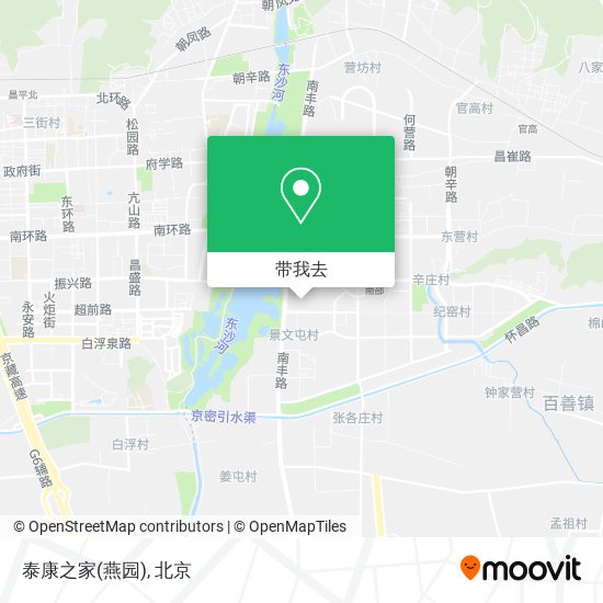 泰康之家(燕园)地图