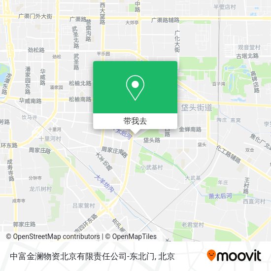 中富金澜物资北京有限责任公司-东北门地图
