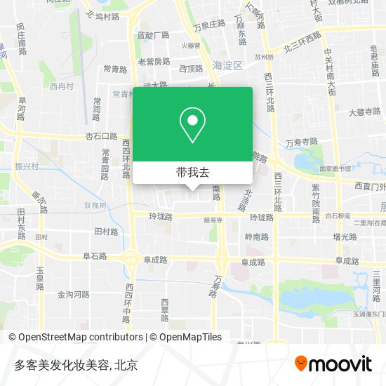 多客美发化妆美容地图