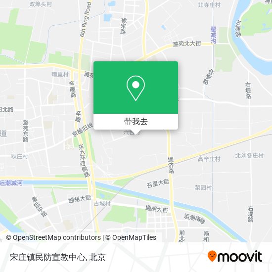 宋庄镇民防宣教中心地图