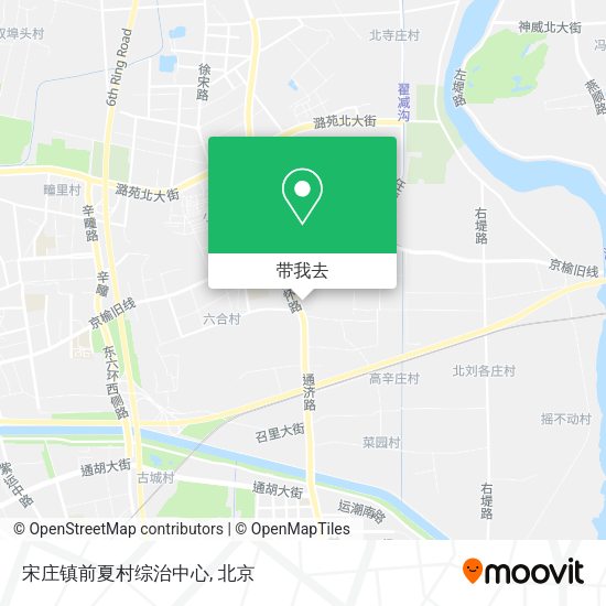 宋庄镇前夏村综治中心地图