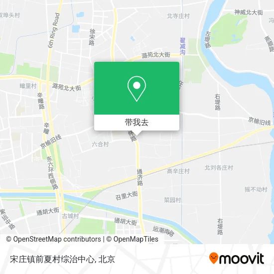 宋庄镇前夏村综治中心地图