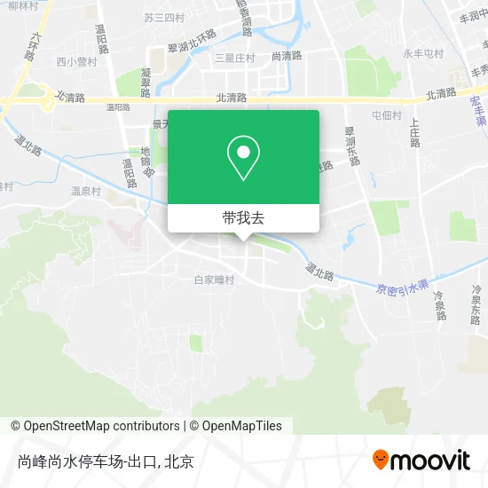 尚峰尚水停车场-出口地图