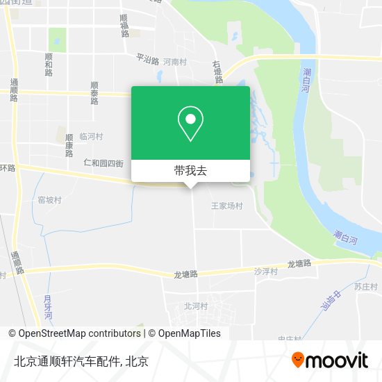 北京通顺轩汽车配件地图