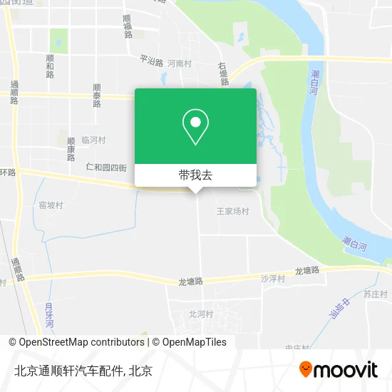 北京通顺轩汽车配件地图
