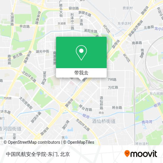 中国民航安全学院-东门地图