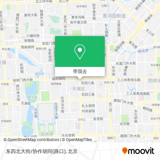 东四北大街/协作胡同(路口)地图