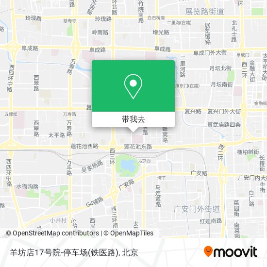 羊坊店17号院-停车场(铁医路)地图