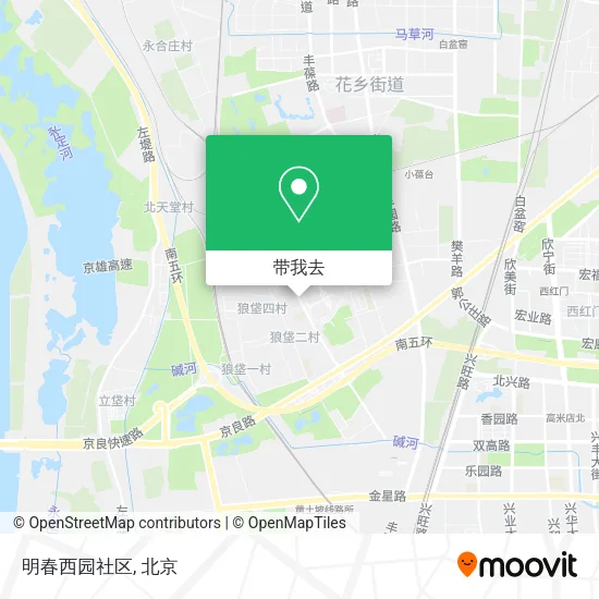 明春西园社区地图