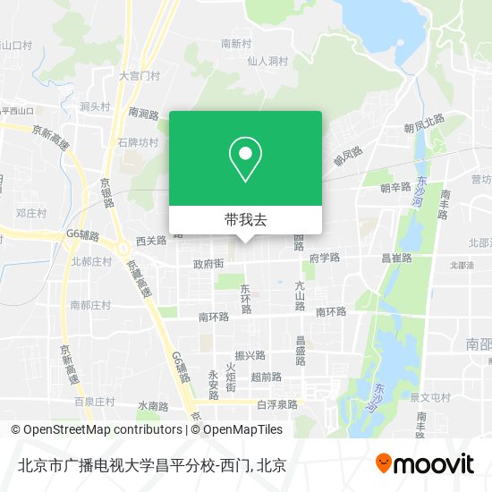 北京市广播电视大学昌平分校-西门地图