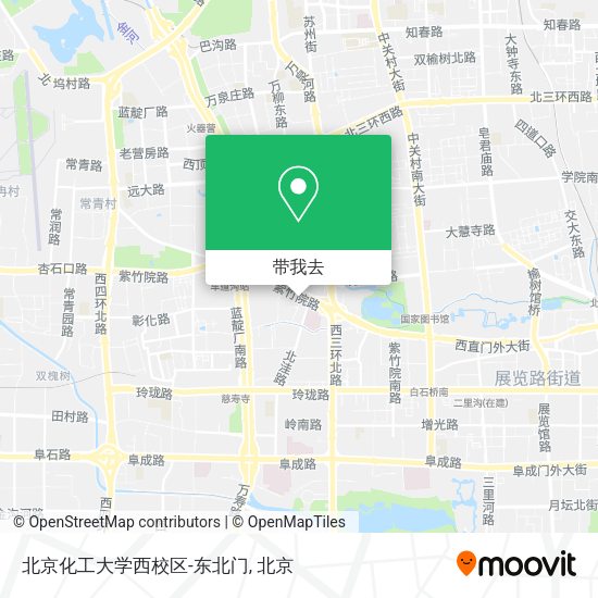 北京化工大学西校区-东北门地图