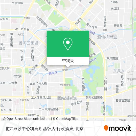 北京燕莎中心凯宾斯基饭店-行政酒廊地图