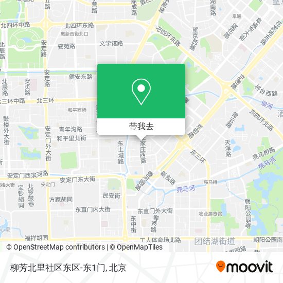 柳芳北里社区东区-东1门地图