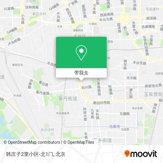 韩庄子2里小区-北1门地图