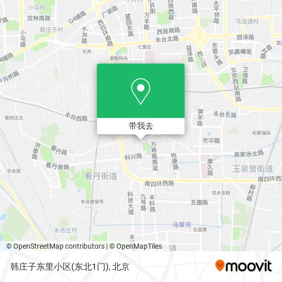 韩庄子东里小区(东北1门)地图