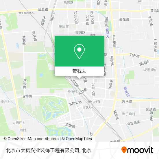 北京市大房兴业装饰工程有限公司地图