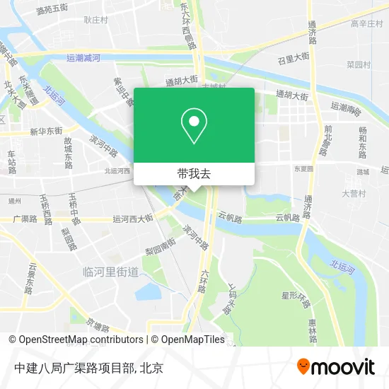 中建八局广渠路项目部地图