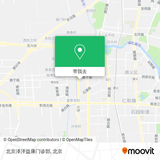 北京泽洋益康门诊部地图