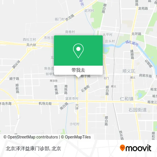 北京泽洋益康门诊部地图