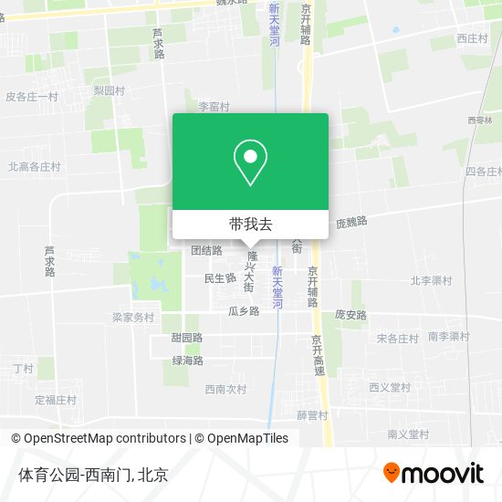体育公园-西南门地图