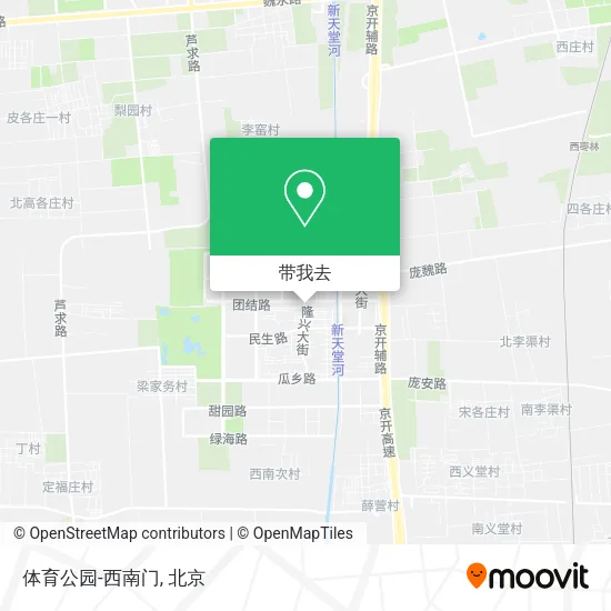 体育公园-西南门地图