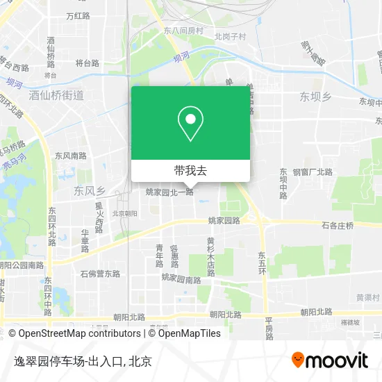 逸翠园停车场-出入口地图
