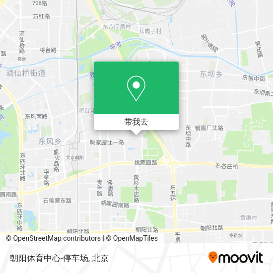 朝阳体育中心-停车场地图