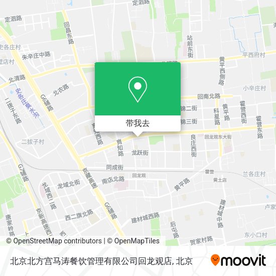 北京北方宫马涛餐饮管理有限公司回龙观店地图