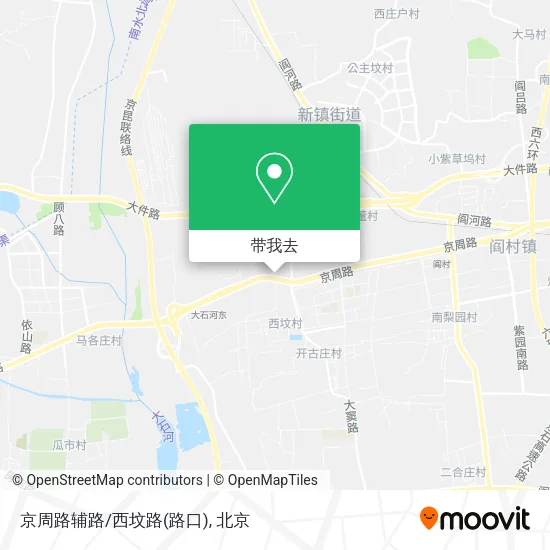 京周路辅路/西坟路(路口)地图