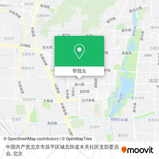 中国共产党北京市昌平区城北街道水关社区支部委员会地图