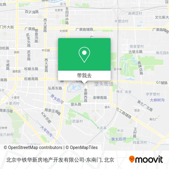 北京中铁华新房地产开发有限公司-东南门地图