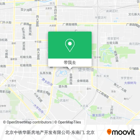 北京中铁华新房地产开发有限公司-东南门地图