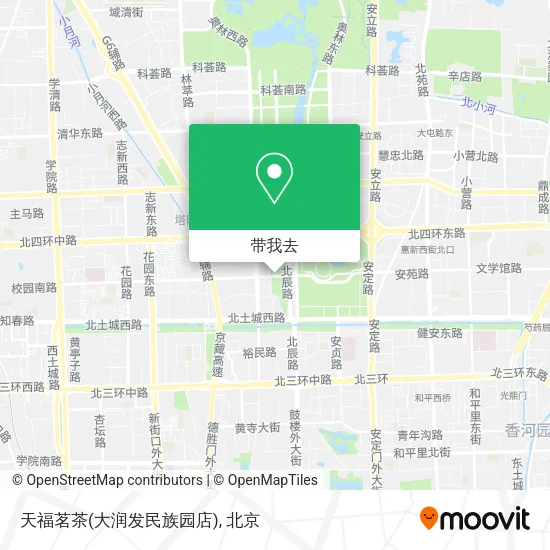 天福茗茶(大润发民族园店)地图