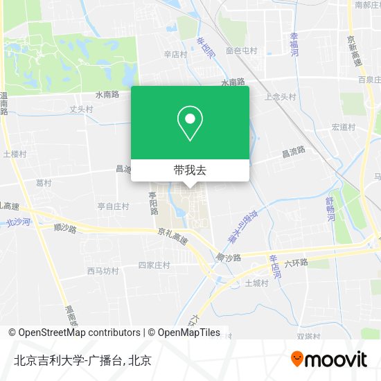 北京吉利大学-广播台地图