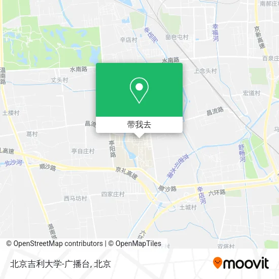 北京吉利大学-广播台地图