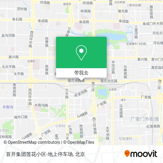 首开集团莲花小区-地上停车场地图