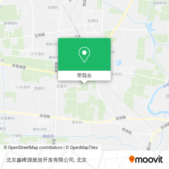 北京鑫峰源旅游开发有限公司地图
