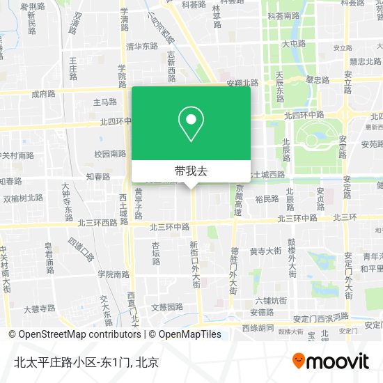 北太平庄路小区-东1门地图